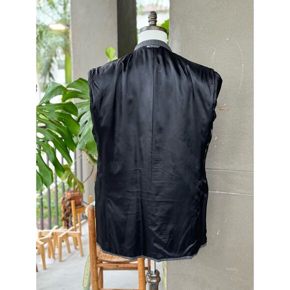 Vintage Christian Dior Union Made USA Men’s 44R 100% Wool Gray Stripe Sport Coat - Picture 4 of 11